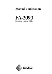 Eizo FA-2090 Manuel D'utilisation