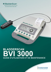 Verathon BLADDERSCAN BVI 3000 Guide D'utilisation Et De Maintenance