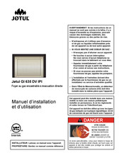 Jøtul GI 635 DV IPI Manuel D'installation Et D'utilisation