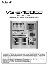 Roland VS-2400CD Mode D'emploi