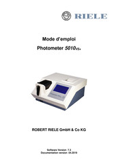 Riele Photometer 5010V5+ Mode D'emploi