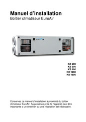 DOMOair EuroAir KB 500 Manuel D'installation
