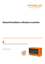 Robur G100 Manuel D'installation, Utilisation Et Entretien