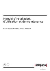 kompatto KH061W Manuel D'installation, D'utilisation Et De Maintenance