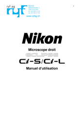 Nikon Eclipse Ci-S Manuel D'utilisation