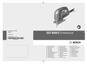 Bosch GST 8000 E Professional Notice Originale