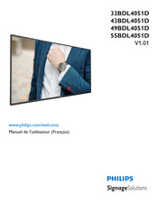 Philips 55BDL4051D Manuel De L'utilisateur