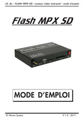ID-AL Flash MPX SD Mode D'emploi