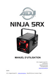 ADJ Ninja 5 RX Manuel D'utilisation