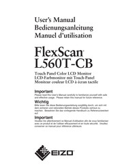 Eizo FlexScan L560T-CB Manuel D'utilisation