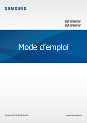 Samsung SM-G960W Mode D'emploi