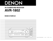Denon AVR-1802 Mode D'emploi
