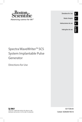 Boston Scientific Spectra WaveWriter SCS Mode D'emploi