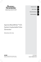 Boston Scientific Spectra WaveWriter SCS Mode D'emploi
