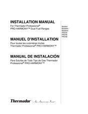 Thermador Professional PRO-HARMONY PRD304GH Manuel D'installation