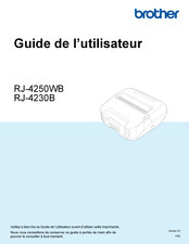 Brother RJ-4250WB Guide De L'utilisateur