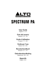 Alto Professional Spectrum PA Guide D'utilisation