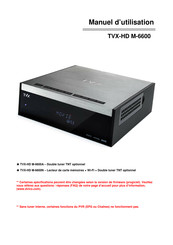 Dvico TVX-HD M-6600N Manuel D'utilisation