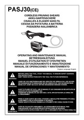 Max PASJ30CE Manuel D'utilisation Et D'entretien