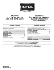 Maytag BRAVOS XL MEDB700BW Guide D'utilisation Et D'entretien