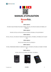 Rosenfelt RF 10F ED Manuel D'utilisation