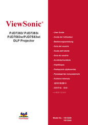 ViewSonic PJD7383i Guide De L'utilisateur