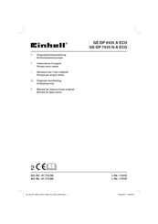 Einhell GE-DP 6935 A ECO Instructions D'origine