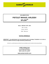 SAMES KREMLIN Airless SFLOW Notice Originale