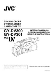 JVC GY-DV301 Manuel D'instructions
