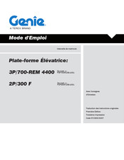 Genie 3P/700-REM 4400 Mode D'emploi