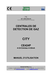 Tecno Control CITY CE424P Manuel D'utilisation
