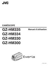 JVC Everio GZ-HM334 Manuel D'utilisation