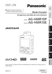 Panasonic AVCCAM AG-HMR10E Mode D'emploi