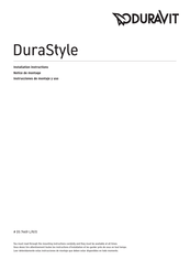 DURAVIT DuraStyle DS 7268 O Notice De Montage