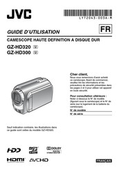 JVC GZ-HD320 Guide D'utilisation