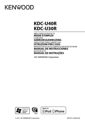 Kenwood KDC-U40R Mode D'emploi