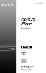 Sony DVP-NS76H Mode D'emploi