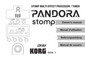 Korg PANDORA stomp Manuel D'utilisation