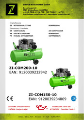Zipper Maschinen ZI-COM150-10 Manuel D'utilisation