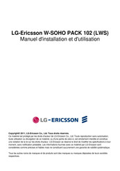 LG-Ericsson W-SOHO 102 LWS Manuel D'installation Et D'utilisation