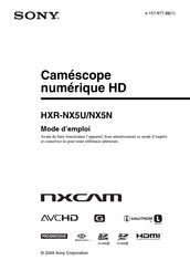 Sony nxcam HXR-NX5U Mode D'emploi