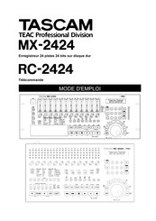Tascam MX-2424 Mode D'emploi