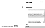 Sony NEX-6 Mode D'emploi