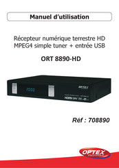 Optex ORT 8890-HD Manuel D'utilisation
