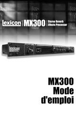 Lexicon MX300 Mode D'emploi