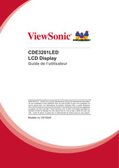 ViewSonic CDE3201LED Guide De L'utilisateur