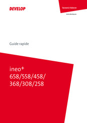 Develop ineo+ 258 Guide Rapide