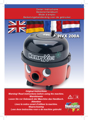 Numatic Henry Xtra HVX 200A Mode D'emploi