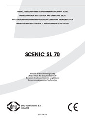 Dru SCENIC SL 70 Instructions D'installation Et Mode D'emploi
