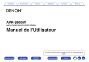 Denon AVR-S900W Manuel De L'utilisateur